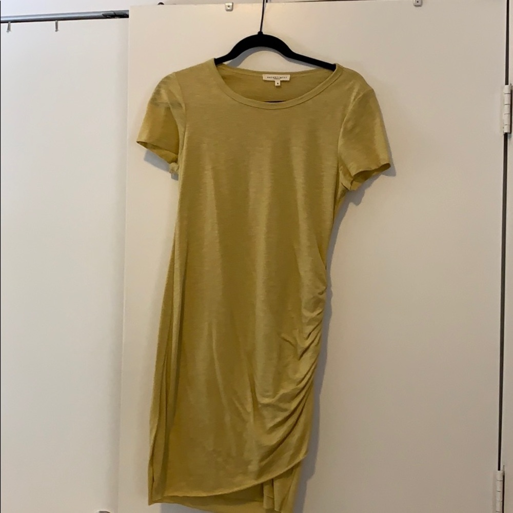 Yellow Ruched Dress